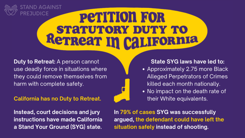Petition for Statutory Duty to Retreat in California